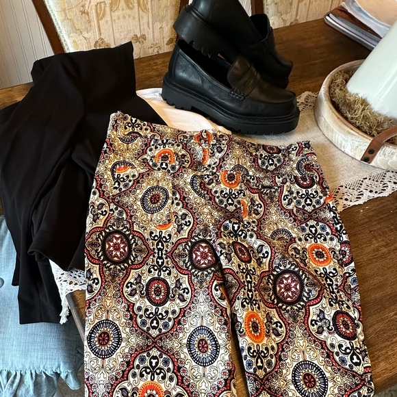 Jude Connally Pants - Jude Connally Colorful Patterned Ankle Pants